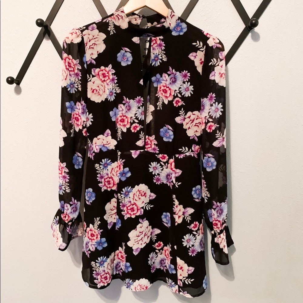Forever 21 deep slit and open back dress